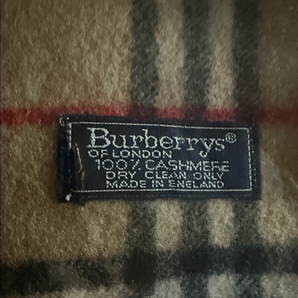 Authentic Burberrys Check 100% Cashmere Stole Scarf Multicolor - Picture 6 of 9